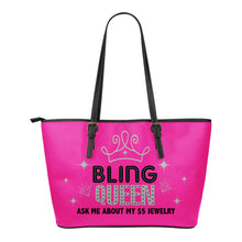 Load image into Gallery viewer, Bling Queen Pink Tote Bag Purse