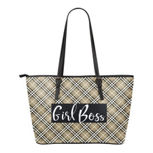 Load image into Gallery viewer, Girl Boss Plaid Tote Bags