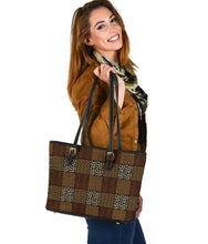 Load image into Gallery viewer, Patchwork Animal Print Pattern Vegan Leather Tote Bag