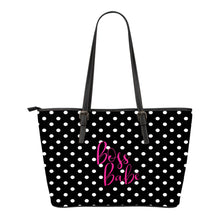 Load image into Gallery viewer, Boss Babe Polka Dot Tote Bags 5 Color Choices!