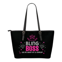 Load image into Gallery viewer, Bling Boss Tote Bag Dots and Stars Bling Bag