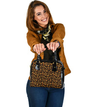 Load image into Gallery viewer, Leopard Print Vegan Leather Handbag With Shoulder Strap