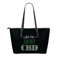 Load image into Gallery viewer, Ask Me About CBD Tote Bag CBD Distributors and Affiliates