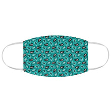 Load image into Gallery viewer, Turquoise Paisley Bandana Pattern Print Cloth Fabric Face Mask