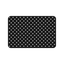 Load image into Gallery viewer, Black and White Polkadot Desk Mat Keyboard Pad