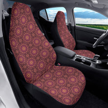 Load image into Gallery viewer, Burgundy Mandala Car Seat Covers (2 Pcs) POP