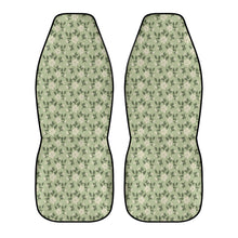 Load image into Gallery viewer, Mint With Jasmine Flower Pattern Car Seat Covers (2 Pcs) POP