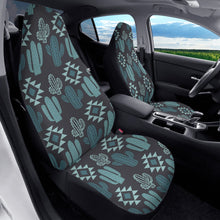 Load image into Gallery viewer, Teal Cactus Car Seat Covers (2 Pcs) POP