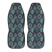 Load image into Gallery viewer, Teal Cactus Car Seat Covers (2 Pcs) POP