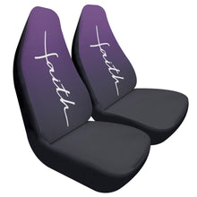 Load image into Gallery viewer, Purple Faith Car Seat Covers (2 Pcs)