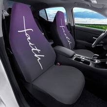 Load image into Gallery viewer, Purple Faith Car Seat Covers (2 Pcs)