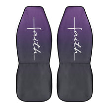 Load image into Gallery viewer, Purple Faith Car Seat Covers (2 Pcs)