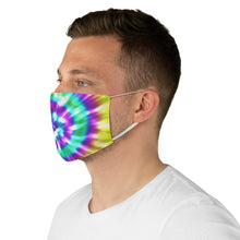 Load image into Gallery viewer, Fabric Face Mask Tie Dye Bright Colored Rainbow Printed Cloth
