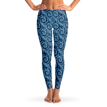 Load image into Gallery viewer, Blue Tie Dye Leggings XS - XL Squat Proof