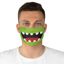 Load image into Gallery viewer, Green Monster Mouth Fabric Face Mask Printed Cloth Halloween Poison Symbol