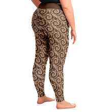 Load image into Gallery viewer, Brown Tie Dye Leggings Plus Size 2X-6X Squat Proof