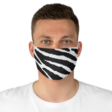 Load image into Gallery viewer, White and Black Tiger Stripes Printed Fabric Fashion Face Mask Animal Print