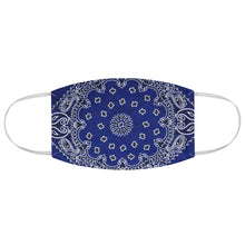 Load image into Gallery viewer, Blue and White Bandana Pattern Print Cloth Fabric Face Mask