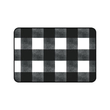 Load image into Gallery viewer, Buffalo Check Desk Mat in Black, White and Gray Mouse Desk and Keyboard Pad