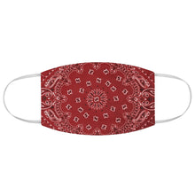 Load image into Gallery viewer, Red and White Bandana Pattern Print Cloth Fabric Face Mask