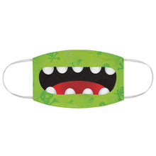 Load image into Gallery viewer, Green Monster Mouth Fabric Face Mask Printed Cloth Halloween Poison Symbol