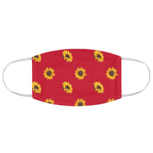Load image into Gallery viewer, Red With Sunflower Pattern Printed Cloth Fabric Face Mask Farmhouse Country