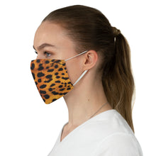 Load image into Gallery viewer, Leopard Print Fabric Fashion Face Mask Animal Print Cheetah Safari Jungle Pattern