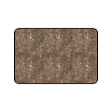 Load image into Gallery viewer, Dusky Brown Tooled Leather Style Pattern Desk Mat