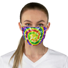Load image into Gallery viewer, Tie Dye Fabric Face Mask Bright Colored Rainbow Printed Cloth