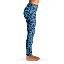 Load image into Gallery viewer, Blue Tie Dye Leggings XS - XL Squat Proof