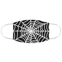 Load image into Gallery viewer, Spiderweb Fabric Face Mask Printed Cloth Halloween Black and White
