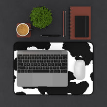 Load image into Gallery viewer, Cow Hide Print Black and White Desk Mat Keyboard Pad
