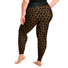 Load image into Gallery viewer, Cheetah Print Plus Size Leggings 2X - 6X Squat Proof Animal Print