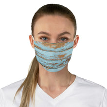 Load image into Gallery viewer, Rustic Wood Blue Printed Fabric Fashion Face Mask Country Farmhouse