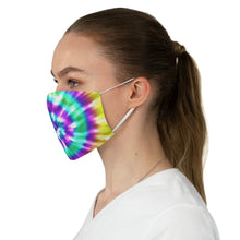 Load image into Gallery viewer, Fabric Face Mask Tie Dye Bright Colored Rainbow Printed Cloth