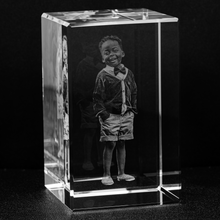Load image into Gallery viewer, Custom Photo Laser Etched Crystal Block