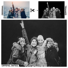 Load image into Gallery viewer, Custom Laser Etched Photo Crystal Stadium Style Rounded Rectangle