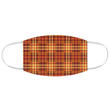 Load image into Gallery viewer, Orange Fall Plaid Fabric Face Mask Printed Cloth Halloween