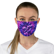 Load image into Gallery viewer, Tie Dye Fabric Face Mask Bright Colored Purple, Pink and Blue Printed Cloth