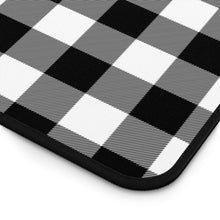 Load image into Gallery viewer, Black and White Buffalo Plaid Desk Mat