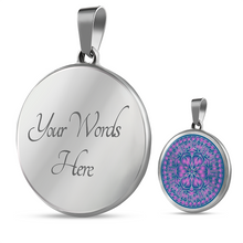 Load image into Gallery viewer, Purple Mandala Boho Ethnic Pendant Necklace Gift Set