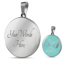 Load image into Gallery viewer, Let's Write History Together Circle Stainless Steel Pendant Necklace