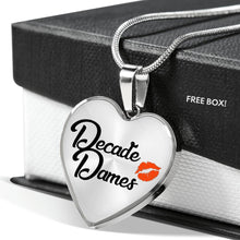 Load image into Gallery viewer, Decade Dames Heart Pendant Necklaces 18K Gold or Stainless Steel