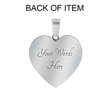 Load image into Gallery viewer, Tribal Design Jewelry on Turquoise Faux Stone Stainless Steel Heart Shaped Pendant Necklace With Chain and Gift Box