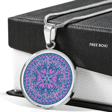 Load image into Gallery viewer, Purple Mandala Boho Ethnic Pendant Necklace Gift Set