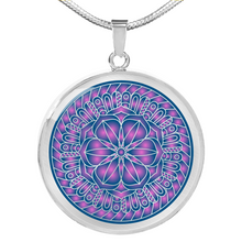 Load image into Gallery viewer, Purple Mandala Boho Ethnic Pendant Necklace Gift Set
