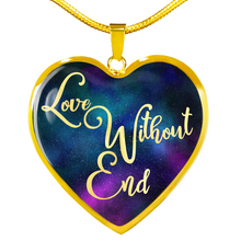 Load image into Gallery viewer, Love Without End Colorful Galaxy Heart Shaped Pendant