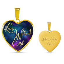 Load image into Gallery viewer, Love Without End Colorful Galaxy Heart Shaped Pendant