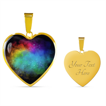 Load image into Gallery viewer, Dream Clouds Colorful Rainbow Heart Shaped Pendant Necklace