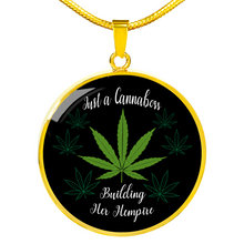 Load image into Gallery viewer, Just a Cannaboss Building Her Hempire CBD Necklace